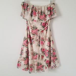 Off The Shoulder Floral Dress